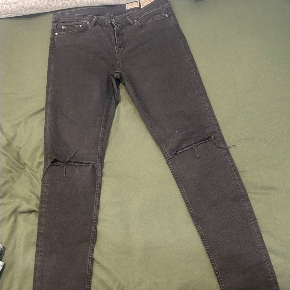 All Saints Women's Charcoal Skinny Jeans